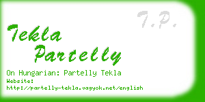 tekla partelly business card